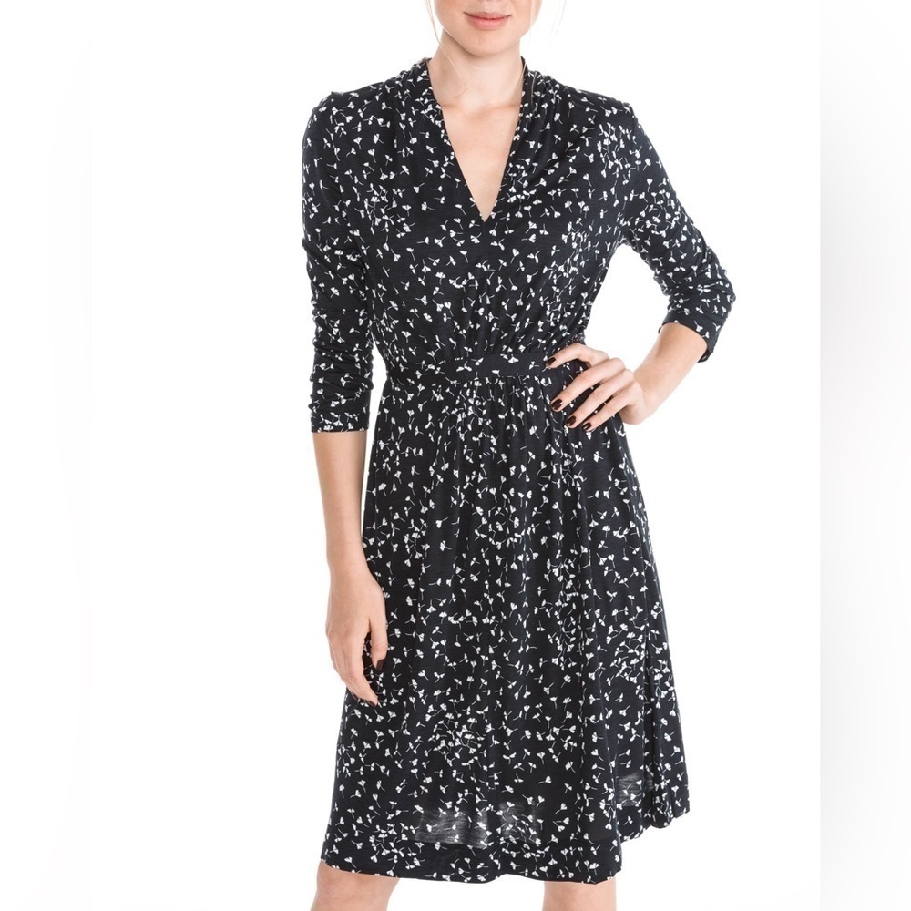 French Connection Printed Jersey Wrap Dress Size 0